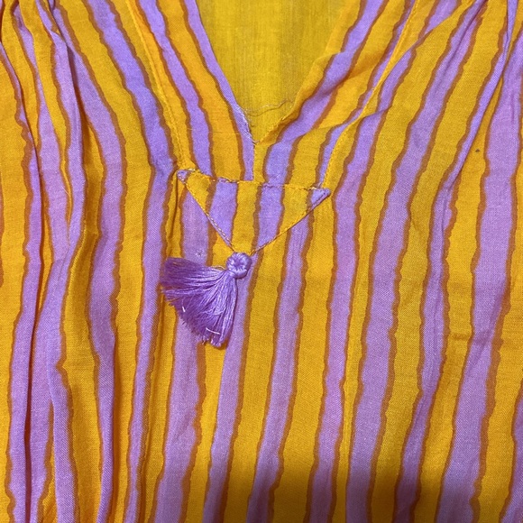 Oliphant cinched waist Maxi Dress - Cabana Orange Size M *see caption* - Picture 2 of 15